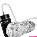 Evolved Novelties Adam Eve 9-function Vibrating Sucking Oral Stroker with Remote